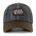 topi baseball vintage terstruktur dicuci